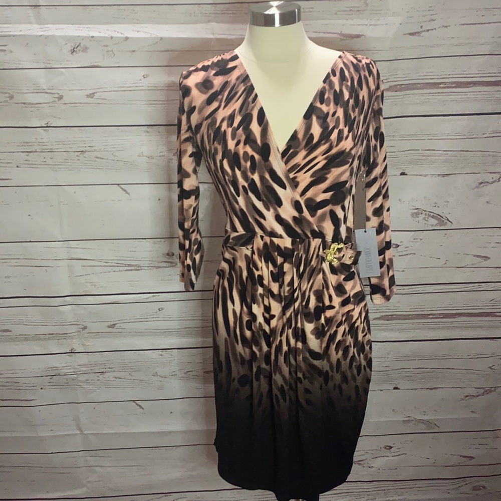 Jennifer Lopez Ombré animal print dress nwt